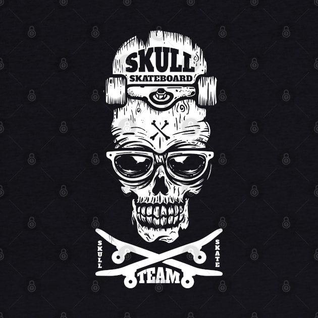 skate skull by redwane